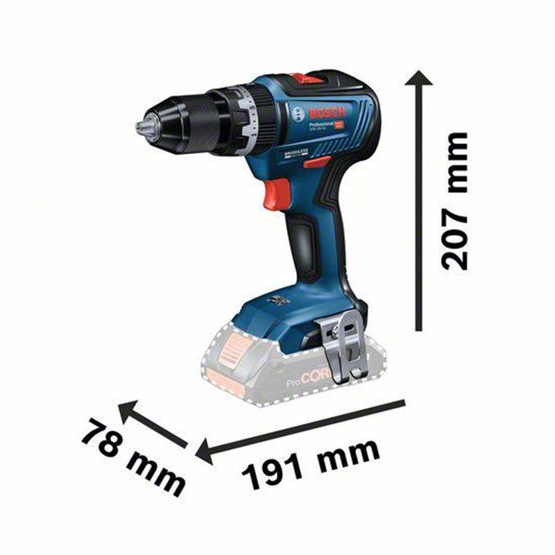 Perceuses-visseuses à percussion sans fil BOSCH 06019H5305 - GSB 18V-55 - 2 Ah Brushless