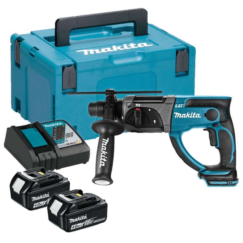 Perfo-burineur MAKITA DHR202RMJ SDS-Plus 18V Li-Ion (2x4Ah) Ø 20 mm