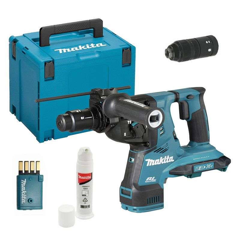 Perfo-burineur MAKITA DHR283ZJU SDS-Plus 36V (2x18V) Li-Ion 28mm ((vendu sans batterie) avec Coffret MakPac)