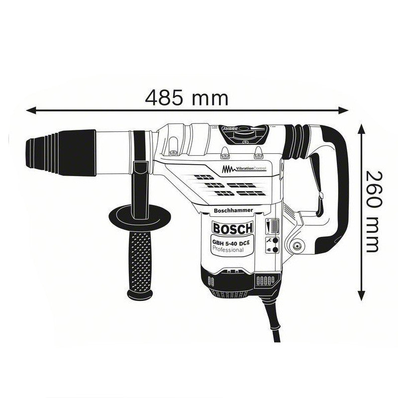 Perforateur burineur BOSCH GBH 5-40 DCE 0611264000 Professional SDS-Max