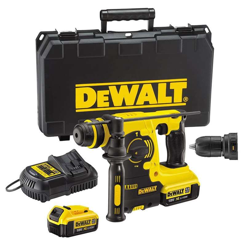Perforateur burineur SDS-Plus 18V DEWALT DCH254M2-QW avec 2 batteries 4,0 Ah