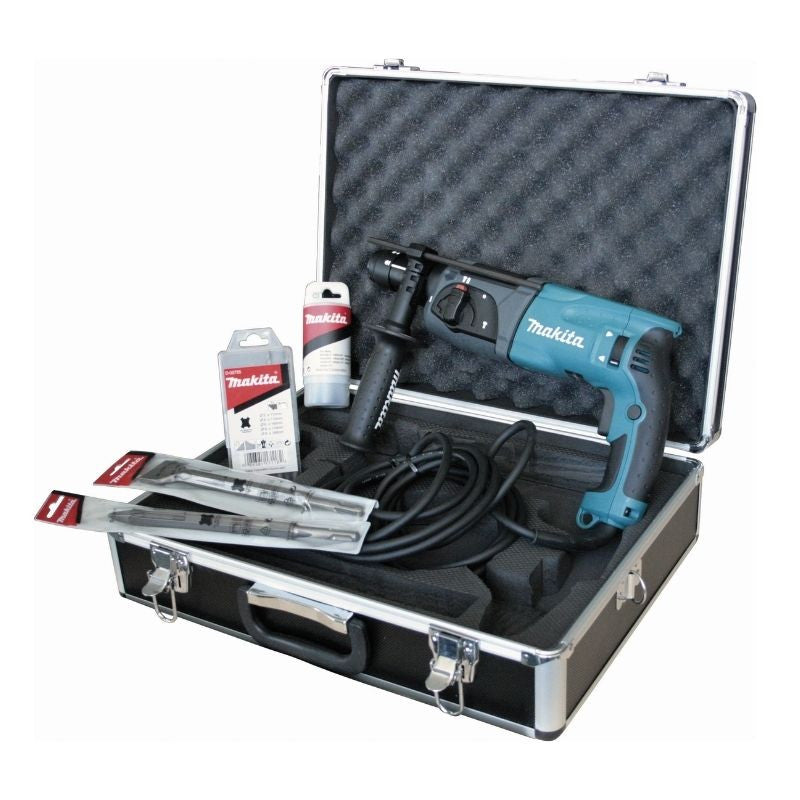 Perforateur-burineur SDS-Plus MAKITA HR2470TX1 780 W 24mm + coffret aluminium + accessoires