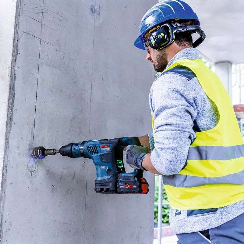 Perforateur sans-fil Bi turbo BOSCH 0611915003 - GBH 18V-36 C Professional - SDS max + 2 batteries 5,5Ah