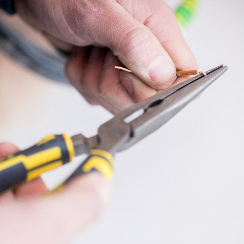 Pince à becs 1/2 ronds longs STANLEY FATMAX - 200 mm