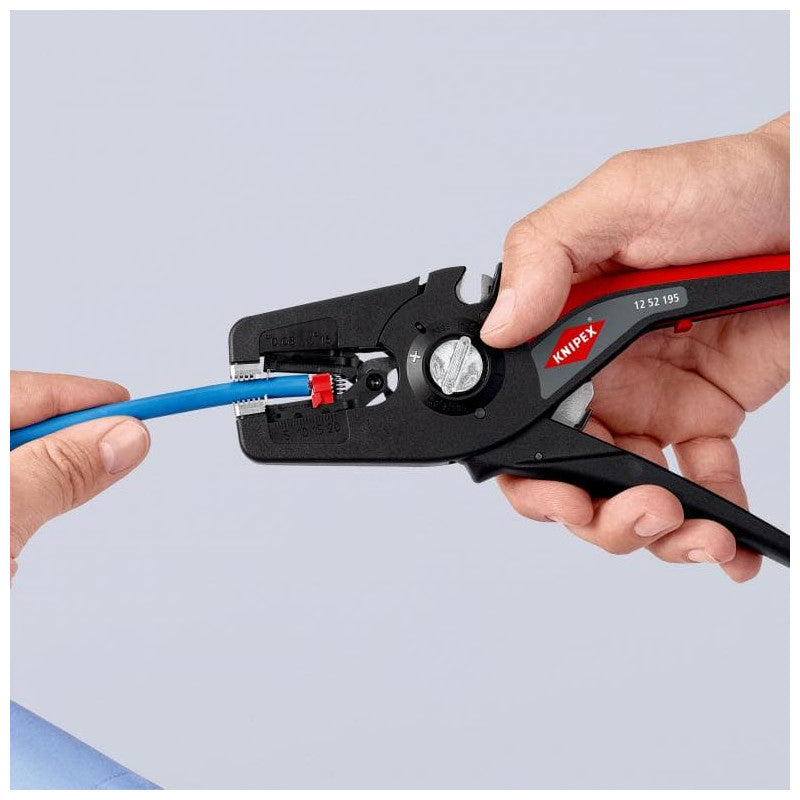 Pince à dénuder automatique KNIPEX 12 52 195 Précistrip16 de 0,08 à 16mm²