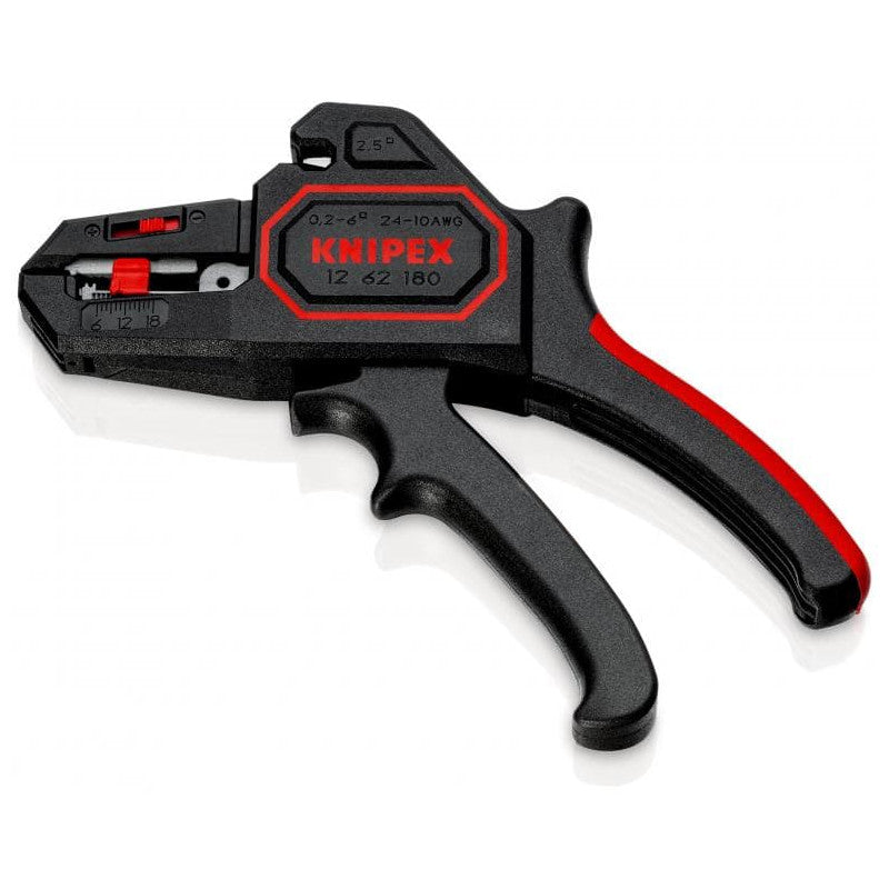 Pince à dénuder automatique KNIPEX 12 62 180 de 0,2 à 6mm²