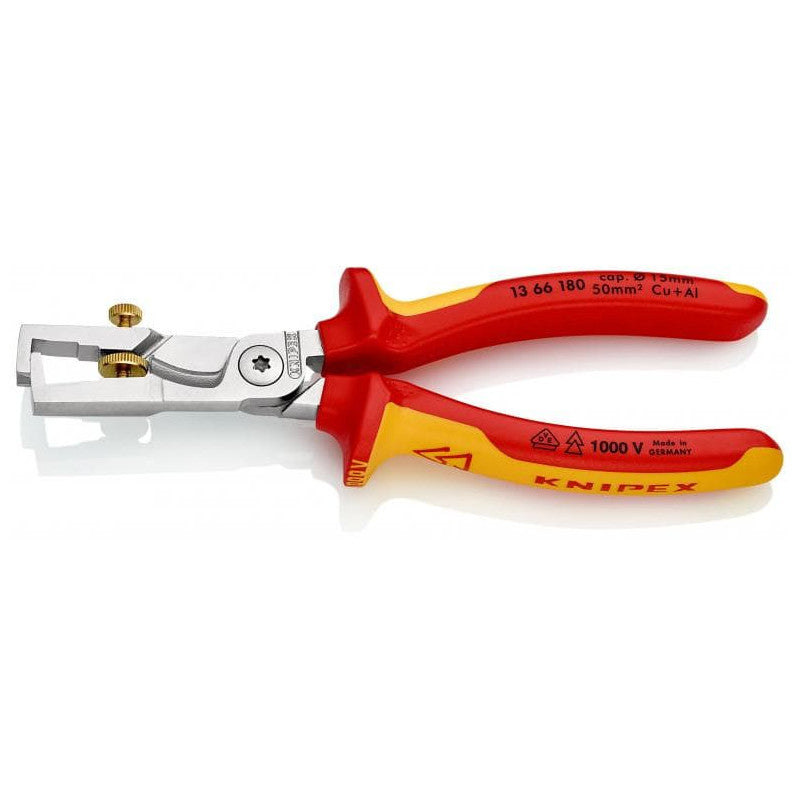 Pince à dénuder et coupe-câbles KNIPEX 13 66 180 StriX 180mm