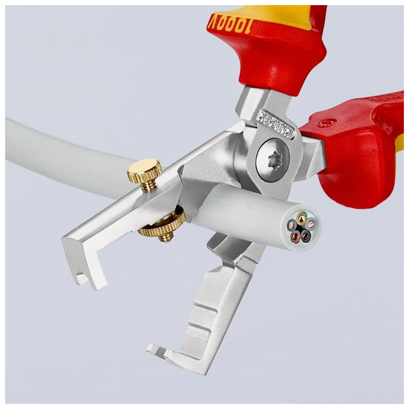 Pince à dénuder et coupe-câbles KNIPEX 13 66 180 StriX 180mm