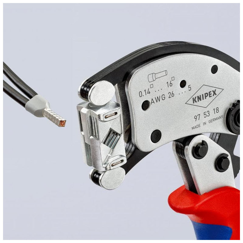 Pince à sertir auto-ajustable KNIPEX 97 53 18 240mm