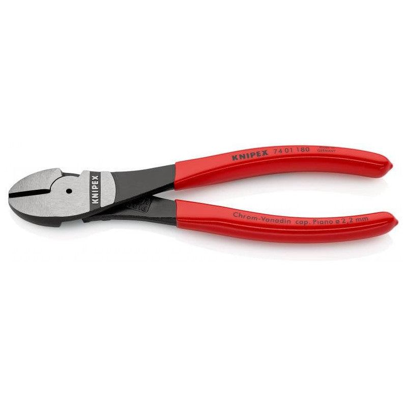 Pince coupante de côté à forte démultiplication KNIPEX 74 01 180 180mm