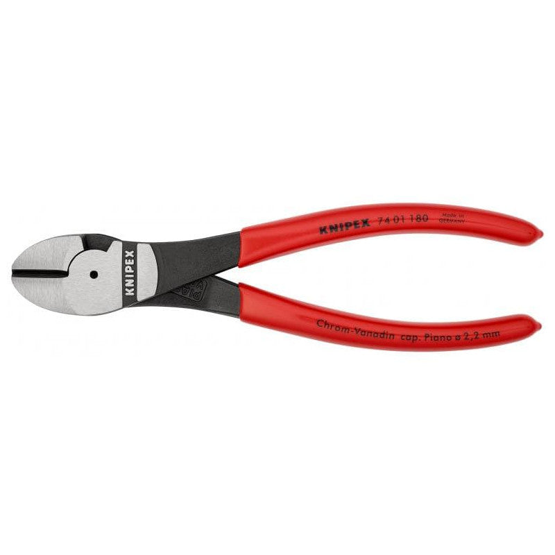 Pince coupante de côté à forte démultiplication KNIPEX 74 01 180 180mm