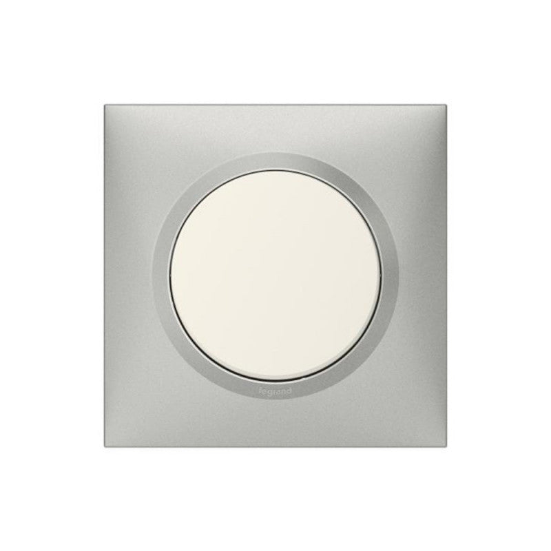 Plaque Dooxie - 1 poste - carré - aluminium LEGRAND