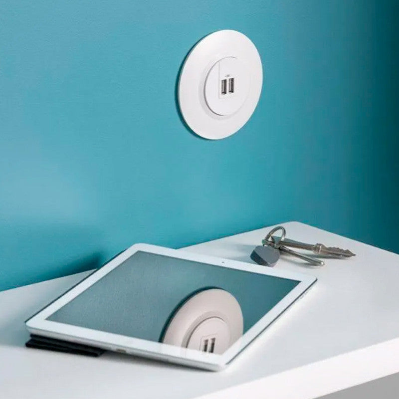 Plaque LEGRAND Dooxie 1 poste ronde blanc