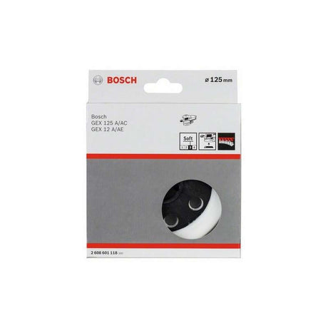 Plateau de ponçage Ø 125 mm BOSCH 2608601118 souple pour ponceuses excentriques