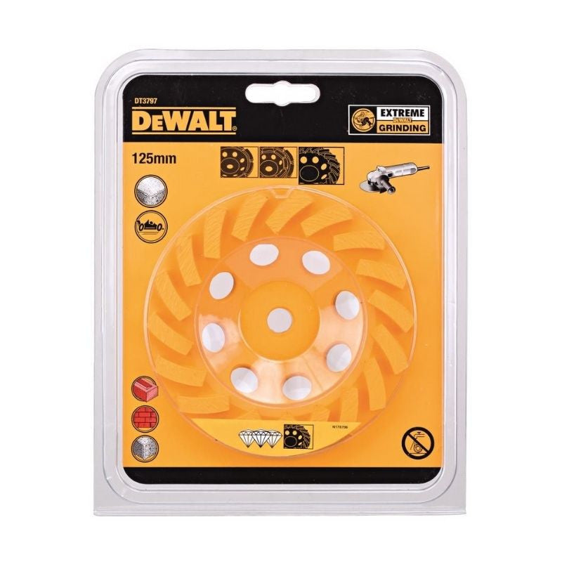 Plateau de surfaçage DEWALT DT3797-QZ pour la pierre 125mm M14 Turbo