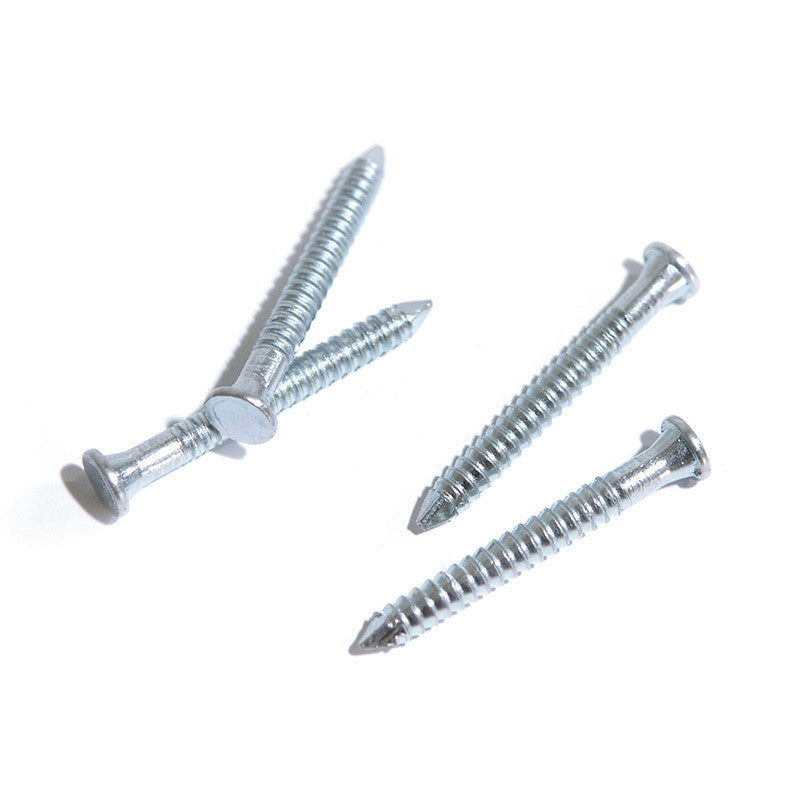 Pointe Tête Plate Fraisée NORFIX ancrage électrozingué de 12µ Annelée par 5 Kg