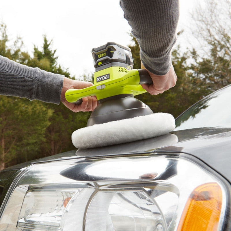 Polisseuse 18V RYOBI R18B-0 One+ Ø6,25 mm + 2 patins (vendu sans batterie)