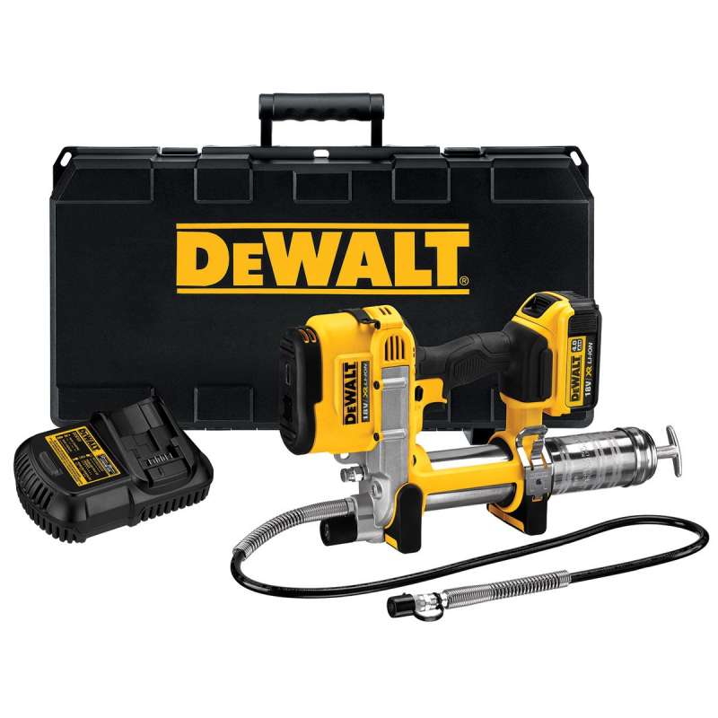 Pompe à graisse 18V DEWALT DCGG571M1-QW avec une batterie 4,0 Ah