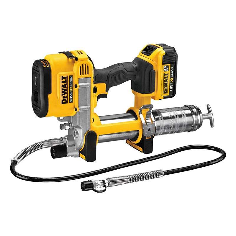 Pompe à graisse 18V DEWALT DCGG571M1-QW avec une batterie 4,0 Ah