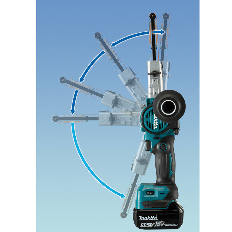 Ponceuse à bande MAKITA DBS180RTJ 18V Li-ion 5 Ah 9 x 533 MM