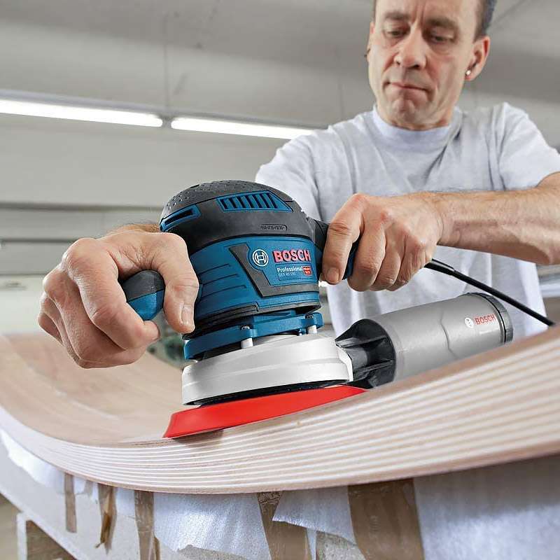 Ponceuse excentrique BOSCH 060137B201 GEX 40-150 Professional 400W avec L-Boxx