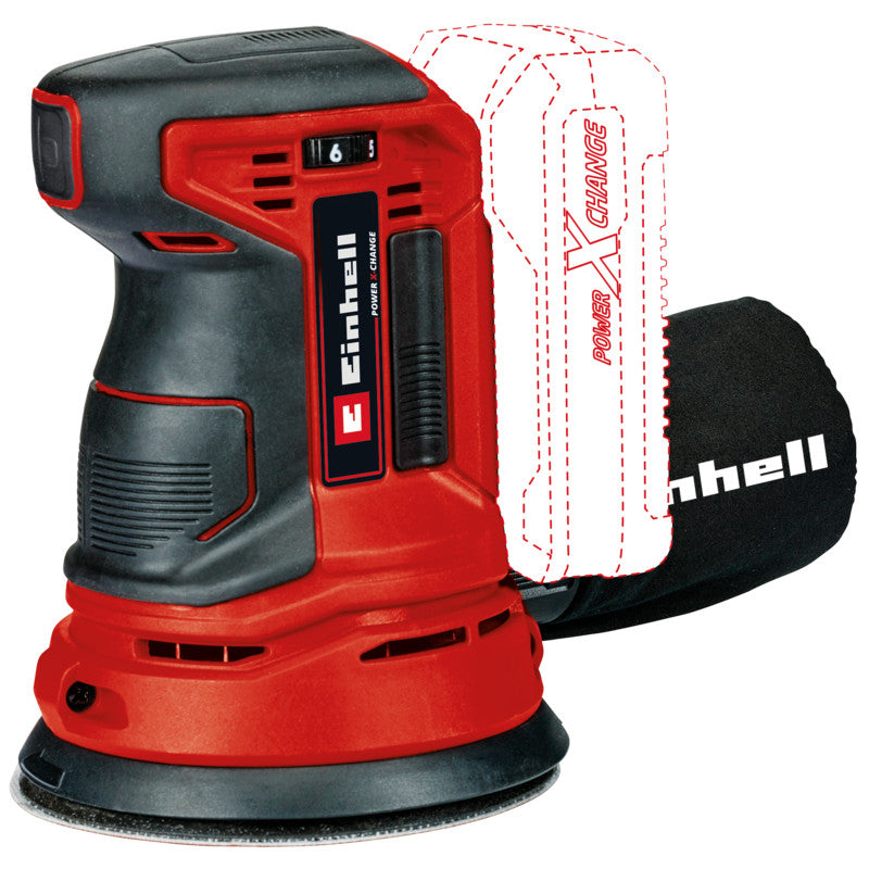 Ponceuse excentrique sans fil 18V Ø125mm EINHELL TE-RS 18 Li - Solo Power X-Change (vendu sans batterie)