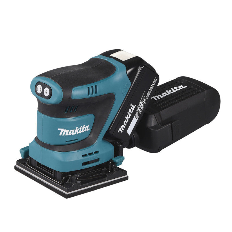 Ponceuse vibrante MAKITA DBO480RTJ 112 x 102 mm 18V BL1850BX2