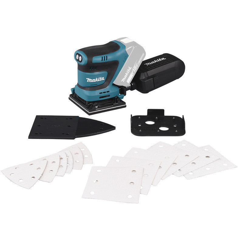 Ponceuse vibrante MAKITA DBO480RTJ 112 x 102 mm 18V BL1850BX2