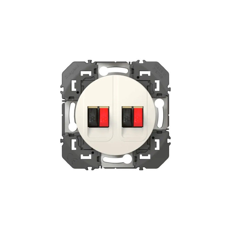 Prise haut-parleur double LEGRAND Dooxie blanc