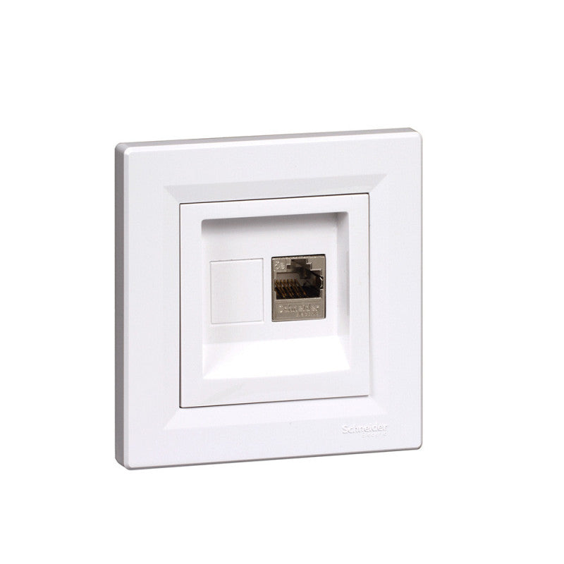 Prise RJ45 encastrable SCHNEIDER Asfora EPH4300121 Cat.5 STP - blanc