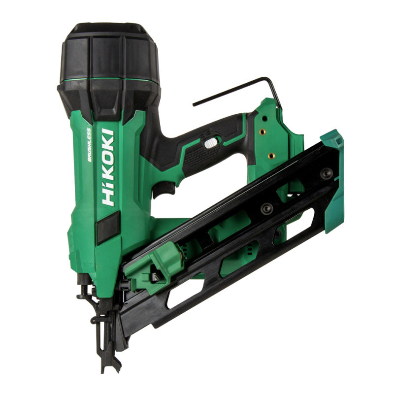 Cloueur charpentier 90mm Tête D bande papier 34°- 18V Li-ion Brushless Hikoki NR1890DCAW9Z Tête en D bande papier Hitcase iV -
