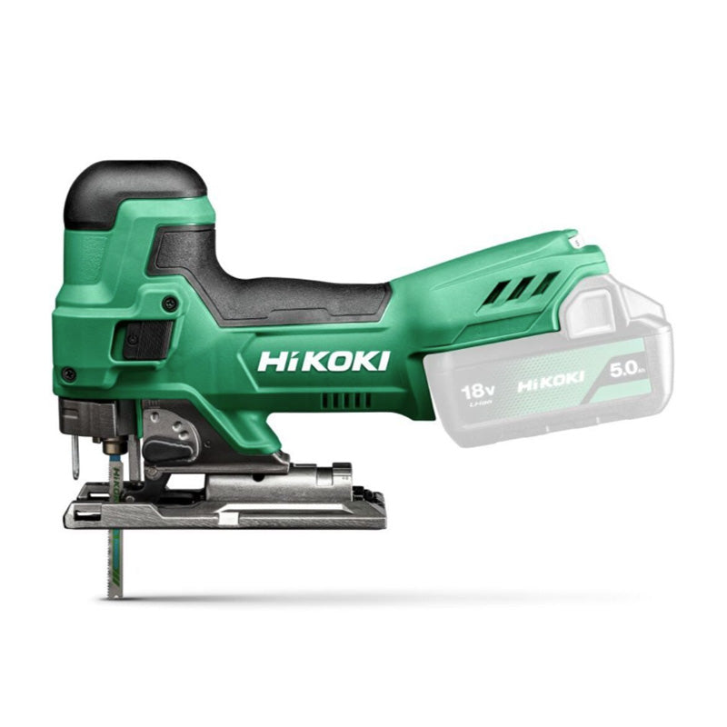 Scie sauteuse 135mm 18V Li-ion Hikoki CJ18DBW2Z sans batterie ni chargeur - poignée champignon - HitCase III