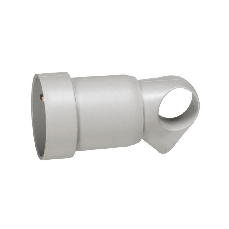 Prolongateur 2P+T + anneau - 16A - gris LEGRAND