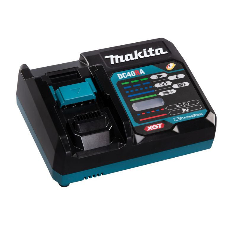 Rabot à battue 40V max 82 mm XGT MAKITA KP001GM201 2 x 4,0Ah + chargeur en coffret MakPac
