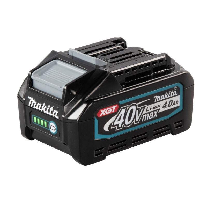 Rabot à battue 40V max 82 mm XGT MAKITA KP001GM201 2 x 4,0Ah + chargeur en coffret MakPac