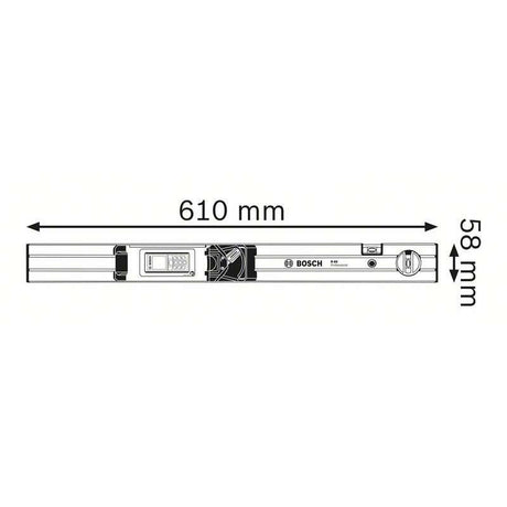 Rail de mesure BOSCH 0601079000 - R 60 Professional pour GLM 80