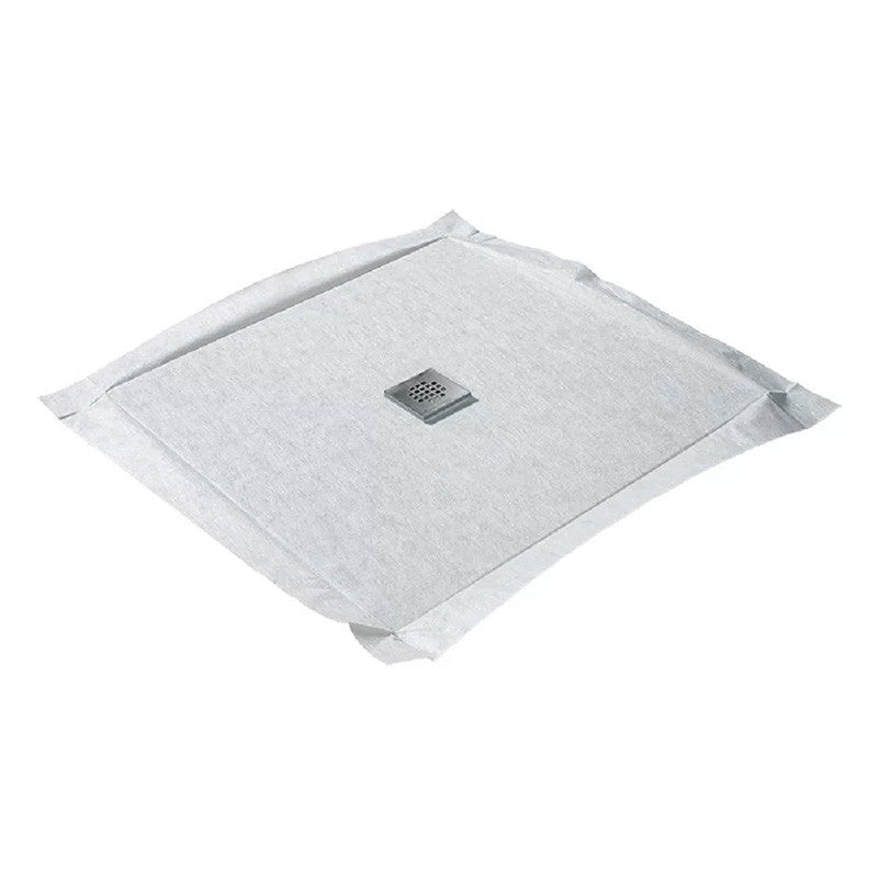 Receveur à carreler 100x100cm MARMOX RC100FLAT - Avec grille carrée centrée