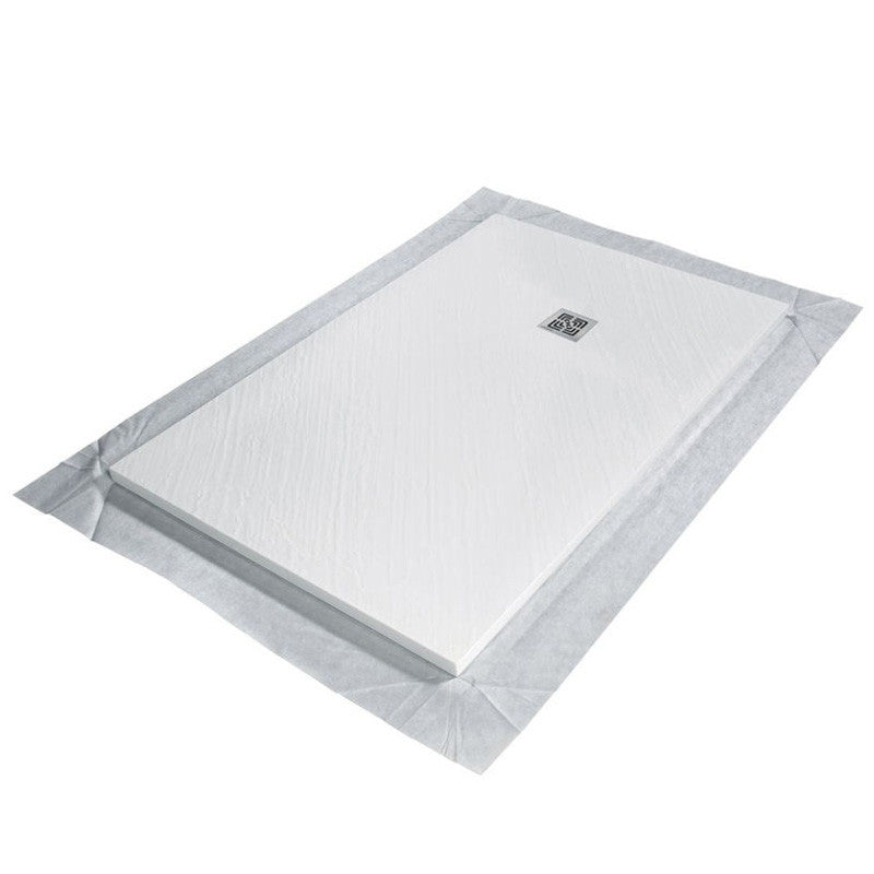 Receveur à carreler 140x90cm MARMOX RC14090FLAT - Avec grille carrée centrée