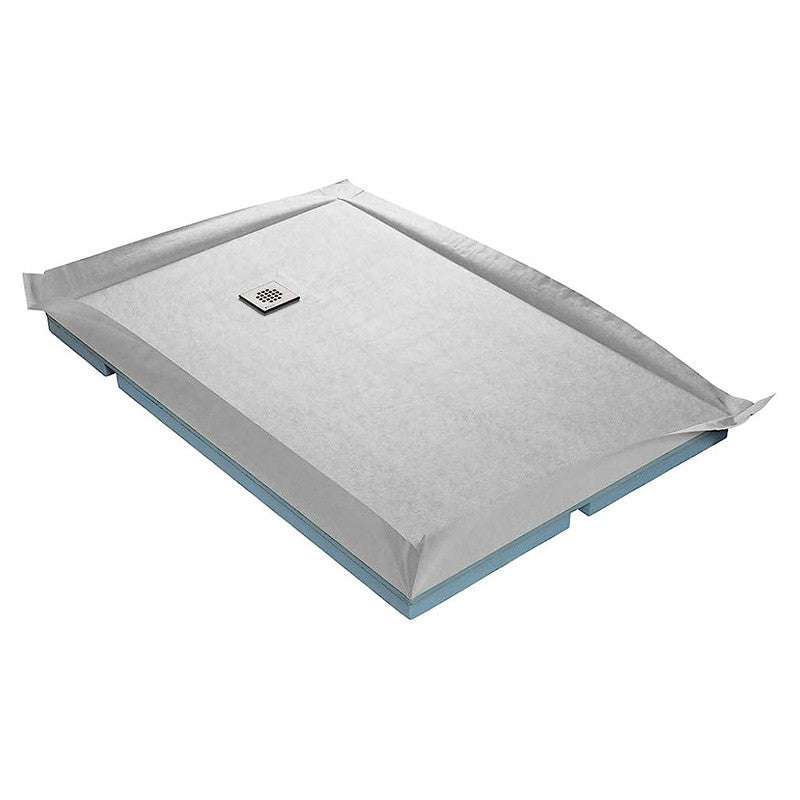 Receveur à carreler 160x90cm MARMOX RC16090FLAT - Avec grille carrée centrée