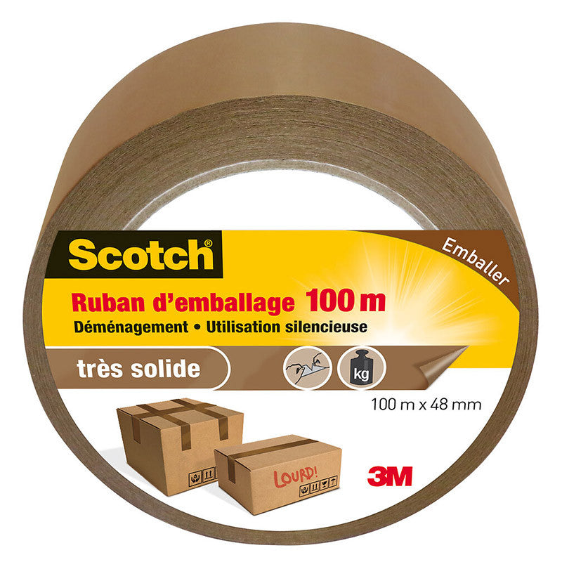 Ruban adhésif d'emballage - 100mx48mm 3M SCOTCH 1498429