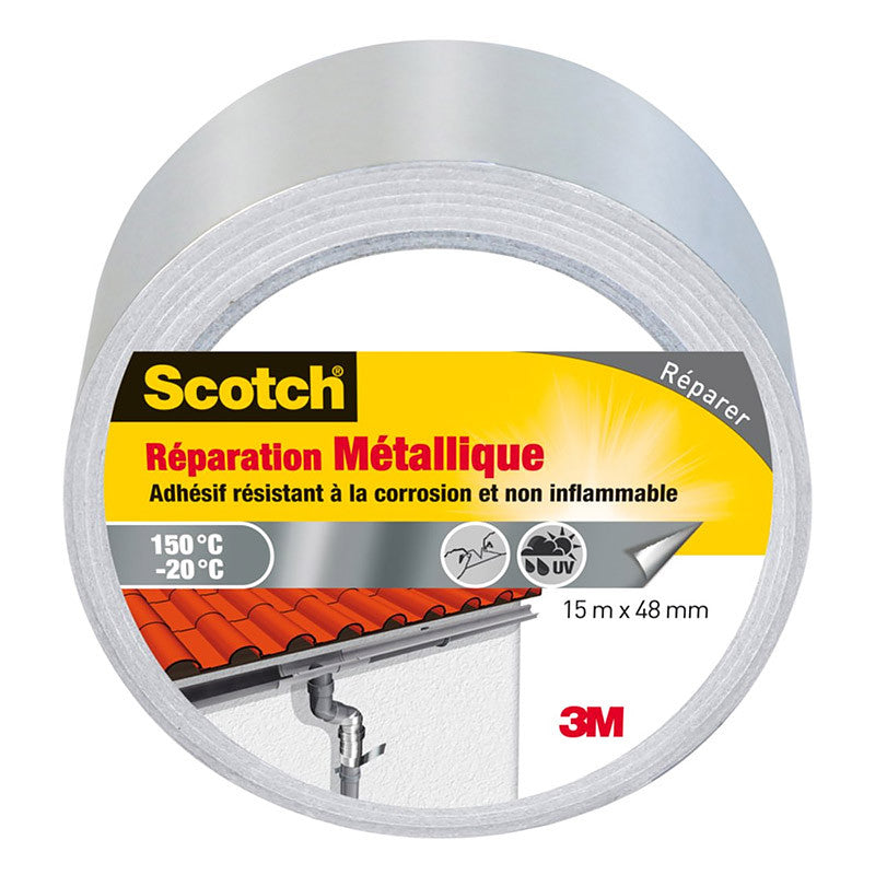 Ruban adhésif Réparation Métallique 15mx48mm 3M SCOTCH 1498439
