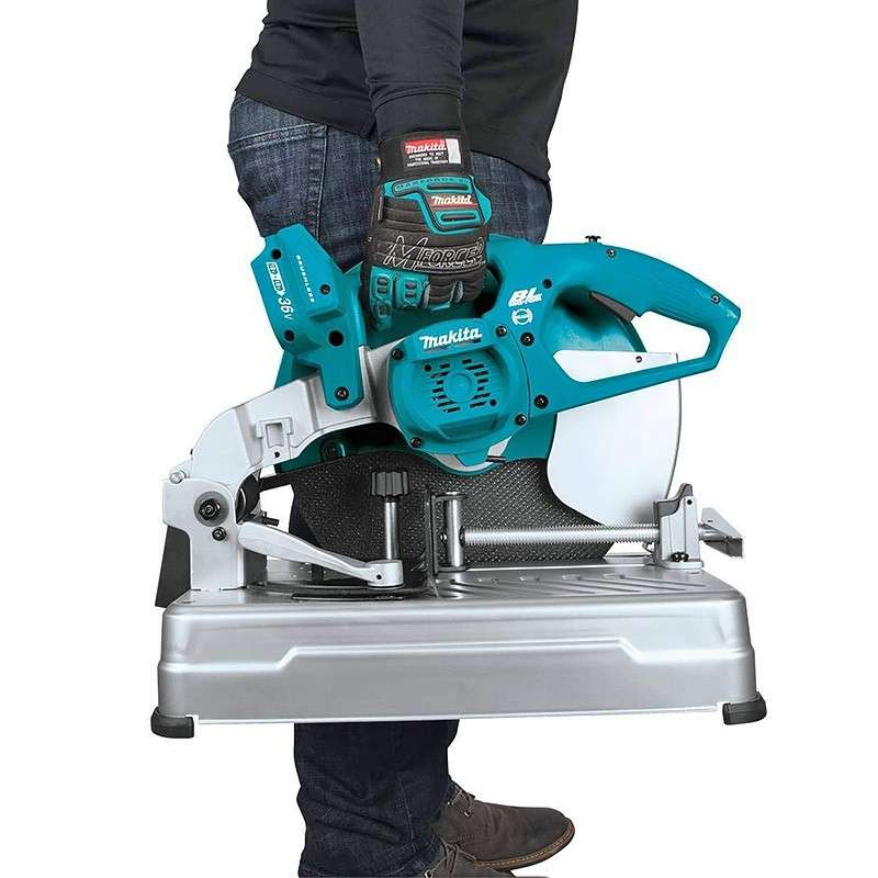 Scie à coupe d'onglet à métaux MAKITA DLW140Z - 36 V (2 x 18 V (vendu sans batterie)) Li-Ion