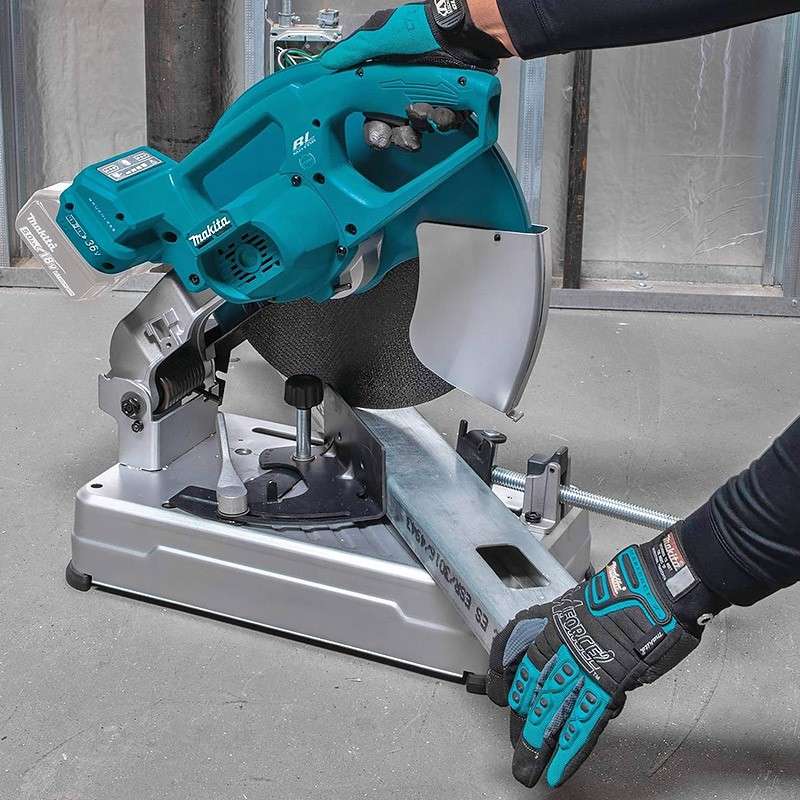 Scie à coupe d'onglet à métaux MAKITA DLW140Z - 36 V (2 x 18 V (vendu sans batterie)) Li-Ion