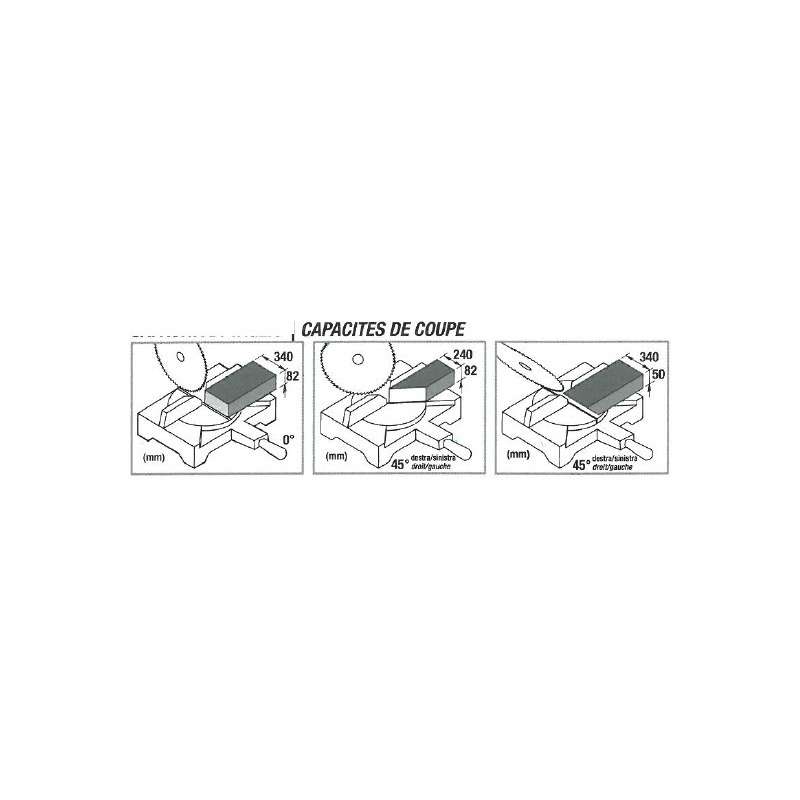 Scie à onglet radiale 2000W FEMI TR 1025/A