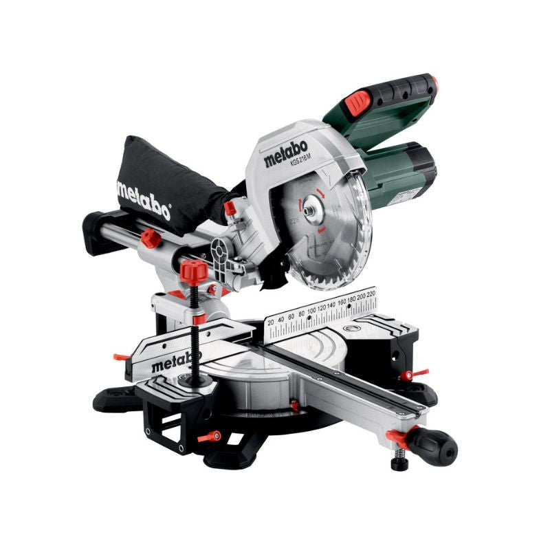 Scie à onglet radiale METABO KGS 216 M - 613216000 - 1200 W - 216 mm 47°