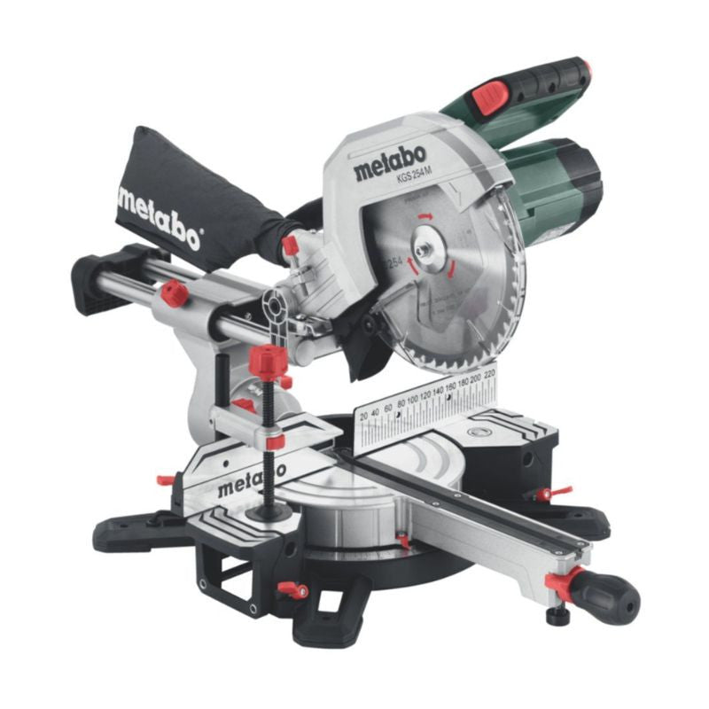 Scie à onglet radiale METABO KGS 254 M - 613254000 - 1450 Watts - 254mm 47°