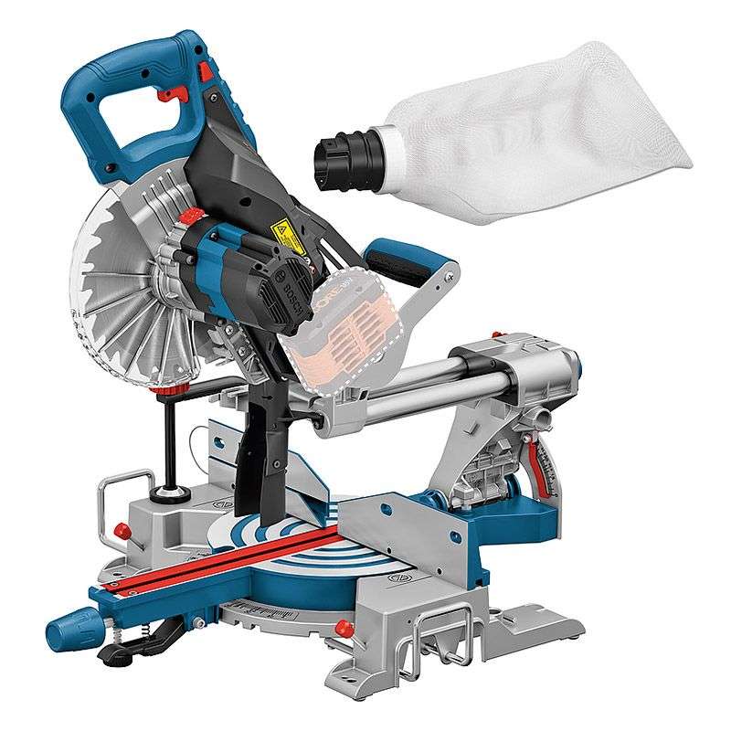 Scie à onglets sans-fil BOSCH 0601B41000 - GCM 18V-216 Professional Biturbo - 18V - Ø 216mm (vendu sans batterie)