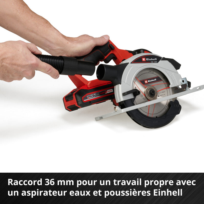Scie circulaire 18V Ø165mm sans fil EINHELL TE-CS 18/165-1 Li Solo Power X-Change (vendu sans batterie)