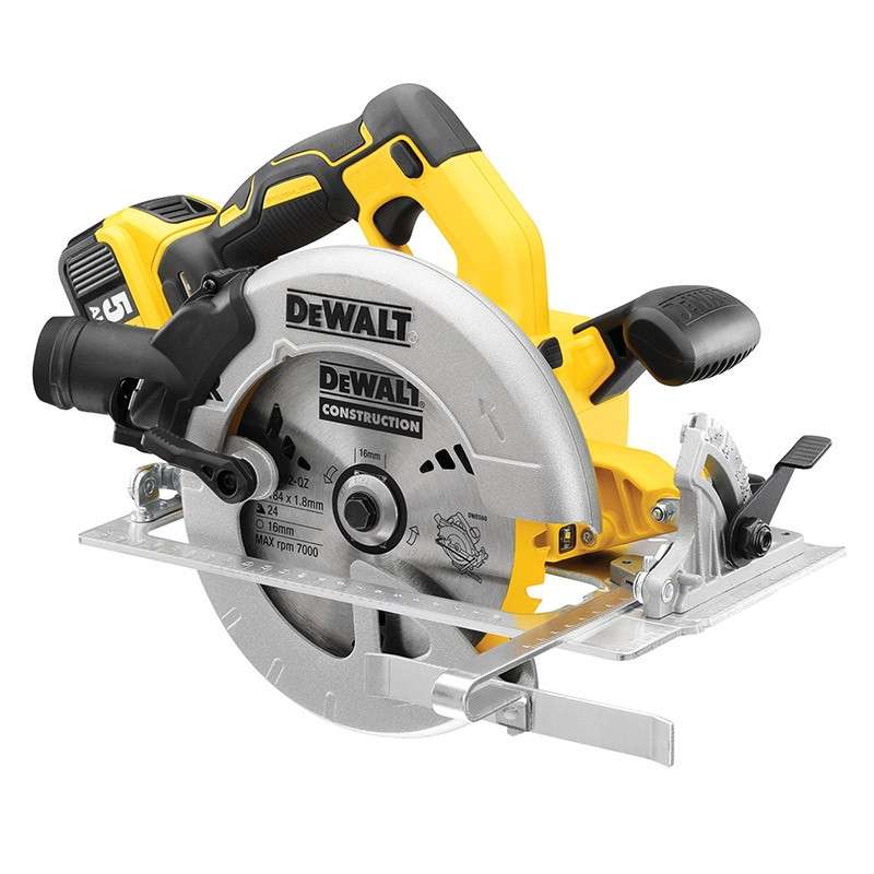 Scie circulaire Ø184mm 18V DEWALT DCS570P2-QW Brushless avec coffret et 2 batteries 5,0 Ah