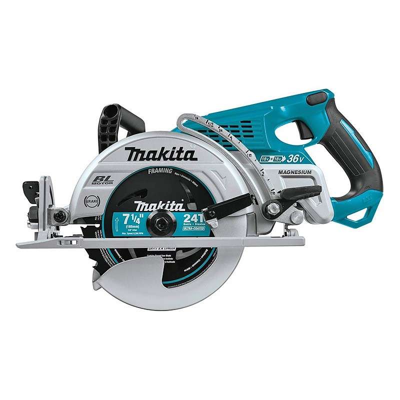 Scie circulaire MAKITA DRS780Z Ø 185mm à poignée arrière 36V (2x18V) Li-Ion (vendu sans batterie)